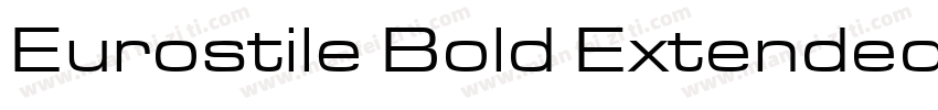 Eurostile Bold Extended字体转换